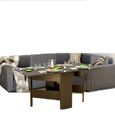 Mese si Scaune - Masa plianta bucatarie / living, culoare Wenge, 168 x 80 x 77 cm