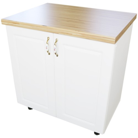 Corpuri Inferioare - Masca pentru chiuveta cu 2 usi 80 cm Zebra, alb/MDF Alb Mat, cu blat Artar, 80 x 85 x 60 cm