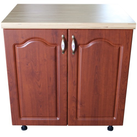 Corpuri Inferioare - Masca pentru chiuveta cu 2 usi 80 cm Zebra, Wenge/MDF Cedru Mustata, cu blat Artar 80 x 85 x 60