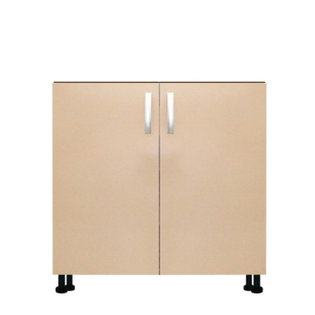 Masca pentru chiuveta cu 2 usi Zebra, Wenge/Cappuccino lucios, fara blat, 80 x 82 x 50 cm [1]