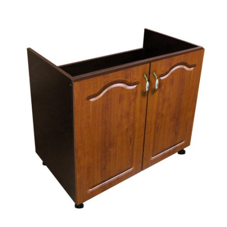 Corpuri Inferioare - Masca pentru chiuveta cu 2 usi Zebra, Wenge/Cedru Mustata, fara blat, 80 x 82 x 50 cm