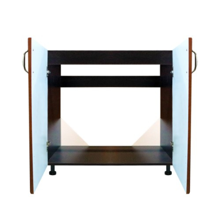 Masca pentru chiuveta cu 2 usi Zebra, Wenge/Cedru Mustata, fara blat, 80 x 82 x 50 cm [2]