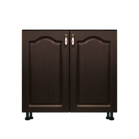 Masca pentru chiuveta cu 2 usi Zebra, Wenge/MDF Wenge, fara blat, 80 x 82 x 50 cm [1]