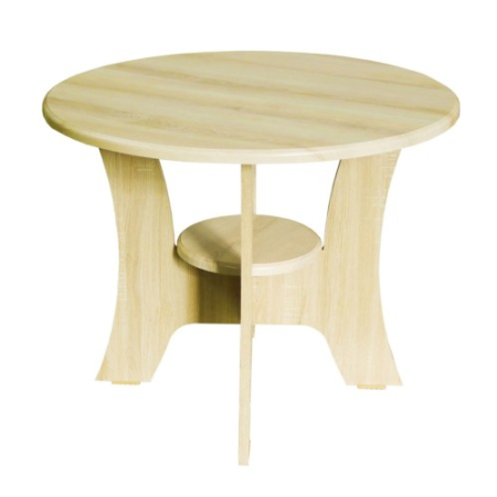 Masuta cafea Roma rotunda, MDF Sonoma, 68 x 54 cm [1]