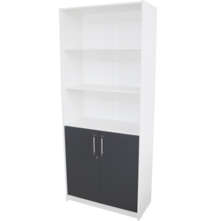 Dulapuri - Office Alb/Gri Dulap 2 usi mici