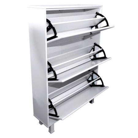 Pantofar Zapato 3 usi MDF Alb Mare 80 x 122 x 26 cm [1]