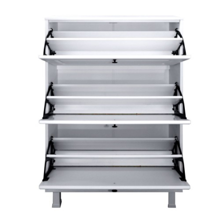 Pantofar Zapato 3 usi MDF Alb Mare 80 x 122 x 26 cm [4]