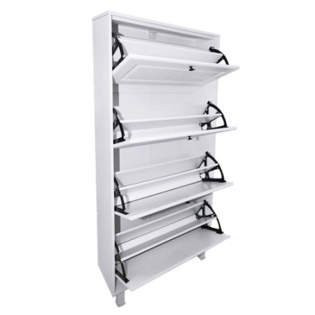 Pantofar Zapato 4 usi MDF Alb Mare 80 x 158 x 26 cm [5]