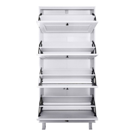 Pantofar Zapato 4 usi MDF Alb Mic 60 x 158 x 26 cm [2]