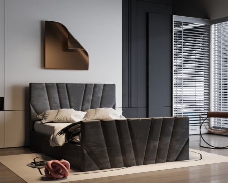 Paturi - Pat Denis Tapițat 160x200