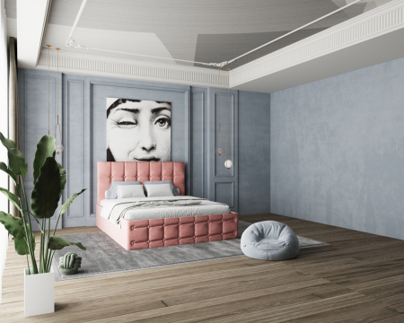 Paturi - Pat King Roz 180x200