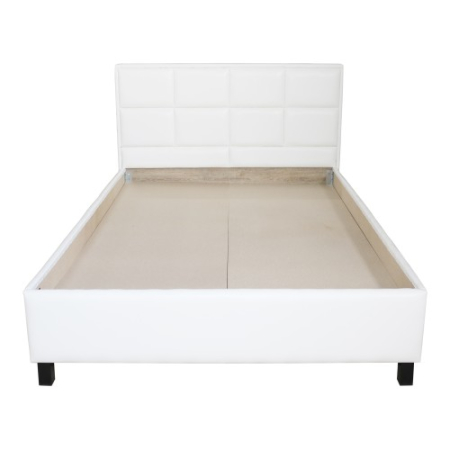 Pat Soft tapitat pentru saltea 120x200, Alb [1]