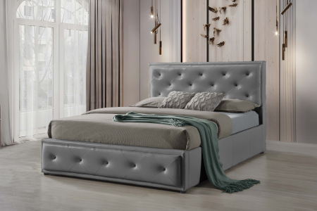 Paturi - Pat Tapitat Cu Somiera Rabatabila CB 140*200 CM