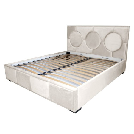 Paturi - Pat tapitat Gold Cerc 180 x 200 M02