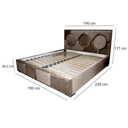 Pat tapitat Gold Cerc 180 x 200 M29 [2]