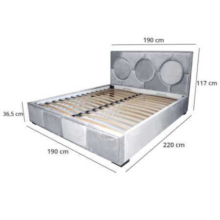 Pat tapitat Gold Cerc 180 x 200 M84 [3]