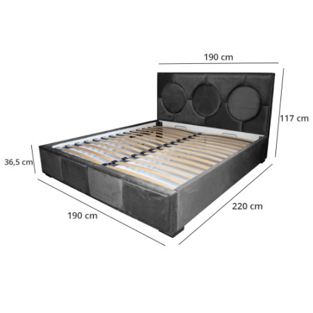 Pat tapitat Gold Cerc 180 x 200 M95 [1]