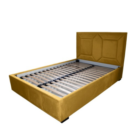 Paturi - Pat tapitat Gold Patrat 140 x 200 M48