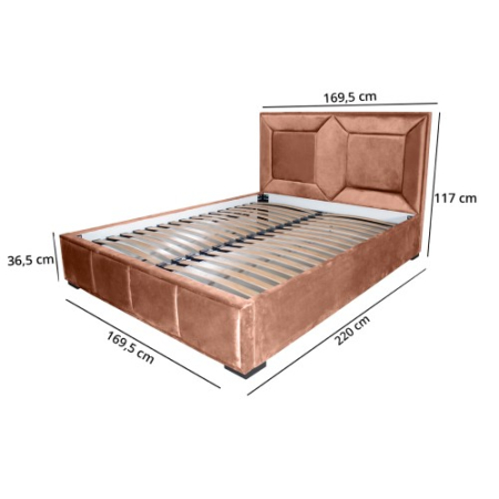 Pat tapitat Gold Patrat 160 x 200 M61 [4]