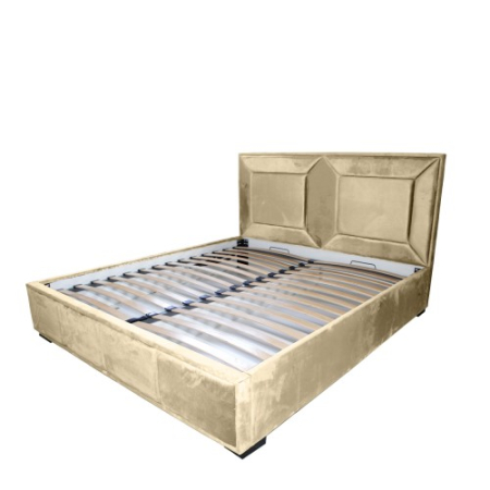 Paturi - Pat tapitat Gold Patrat 180 x 200 M04