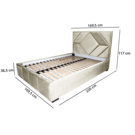 Pat tapitat Gold Romb 160 x 200 M04 [2]