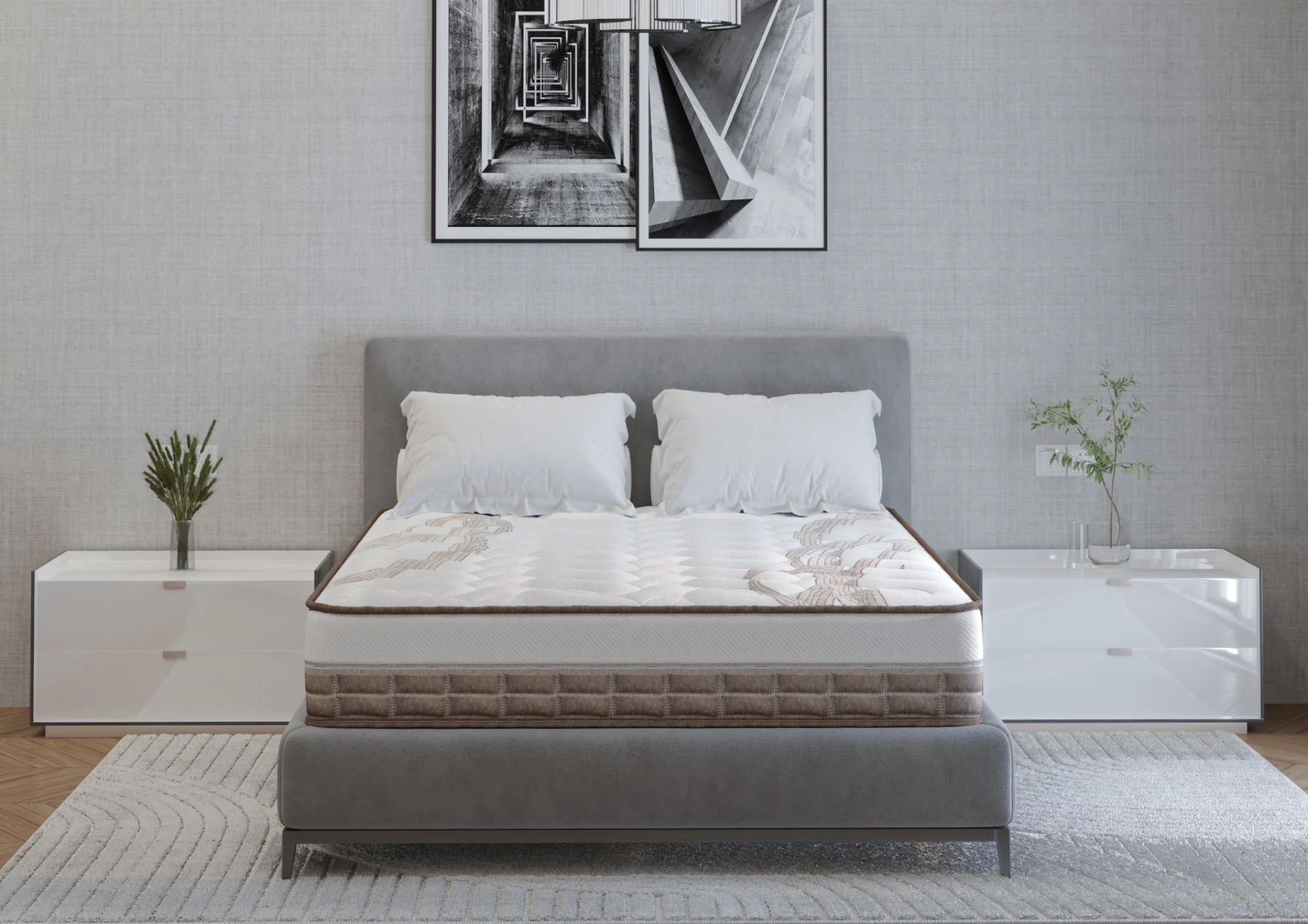 Saltea cu arcuri Caramel Dream Pocket Multilayer, inaltime 20 cm, fermitate medie [3]