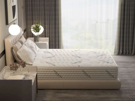 Saltea cu arcuri Pocket HypoallergenicMed® Safe Relax HoReCa, înălțime 25 cm, ortopedică, husă tratament antialergic, fermitate mediu-tare [2]