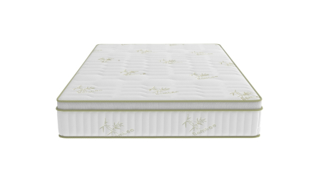 Saltea cu memorie si arcuri Bambus Super Confort Pocket Multilayer, inaltime 25 cm, husa matlasata, sistem 3D, manere, fermitate medie [6]