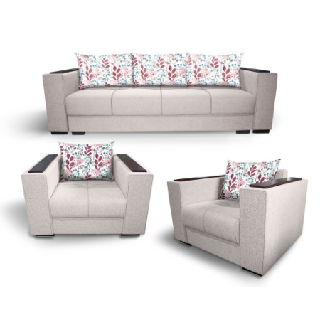 Seturi canapea + fotolii 3+1+1 - Set 3+1+1 Solis N03