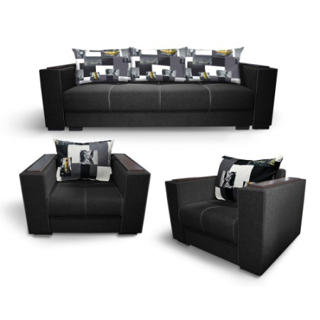 Seturi canapea + fotolii 3+1+1 - Set 3+1+1 Solis N100