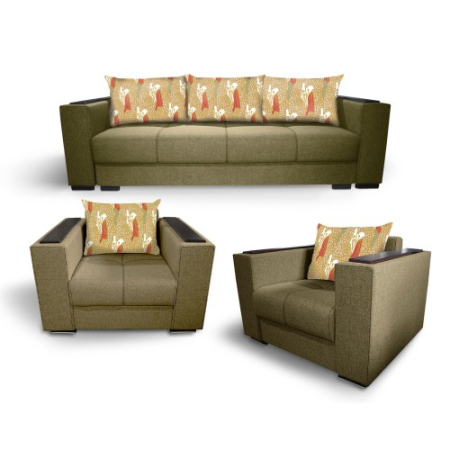 Seturi canapea + fotolii 3+1+1 - Set 3+1+1 Solis N17