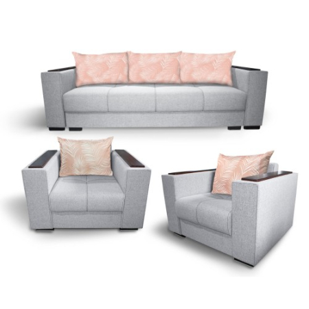 Seturi canapea + fotolii 3+1+1 - Set 3+1+1 Solis N80