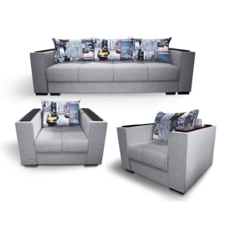 Seturi canapea + fotolii 3+1+1 - Set 3+1+1 Solis N83