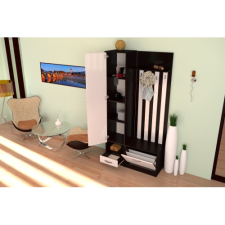 Set Andrei Cuier 600 si Dulap 400 Wenge/Fildes [1]