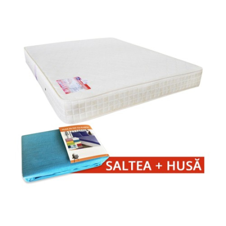 Saltele - Set Saltea SuperOrtopedica Saltex 1400x2000 + Husa cu elastic