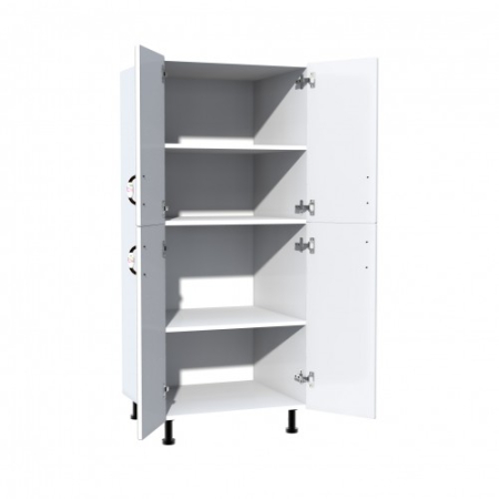 Soldat 60 cu 4 usi Zebra MDF alb drept [1]