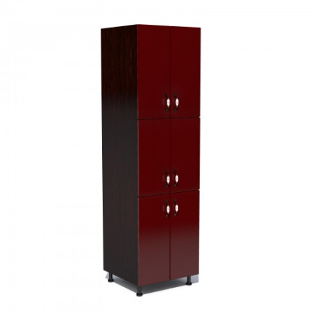 Soldati - Soldat 60 cu 6 usi Zebra MDF rosu simplu