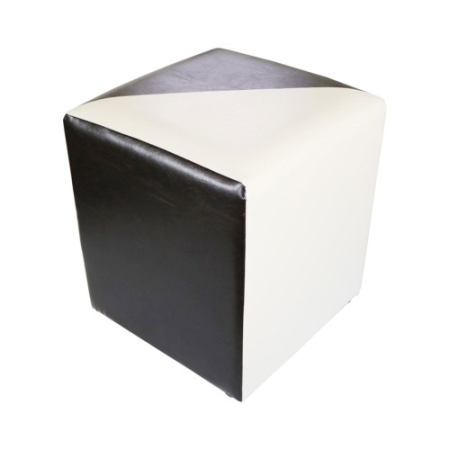 Taburet Cub Piele MOZAIC, 38 x 42 x 38 cm [3]