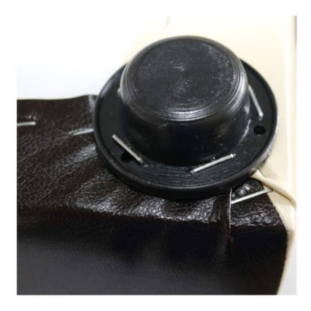 Taburet Cub Piele MOZAIC, 38 x 42 x 38 cm [1]