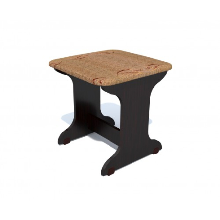 Mese si Scaune - Taburet patrat tapitat wenge