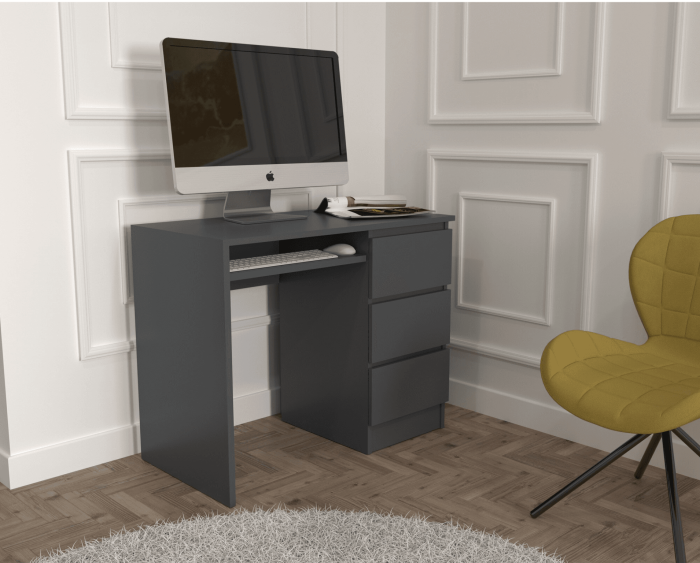 Birou Origo 3 sertare, Gri [1]