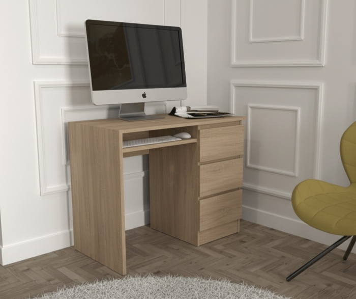 Birou Origo 3 sertare, Sonoma [1]