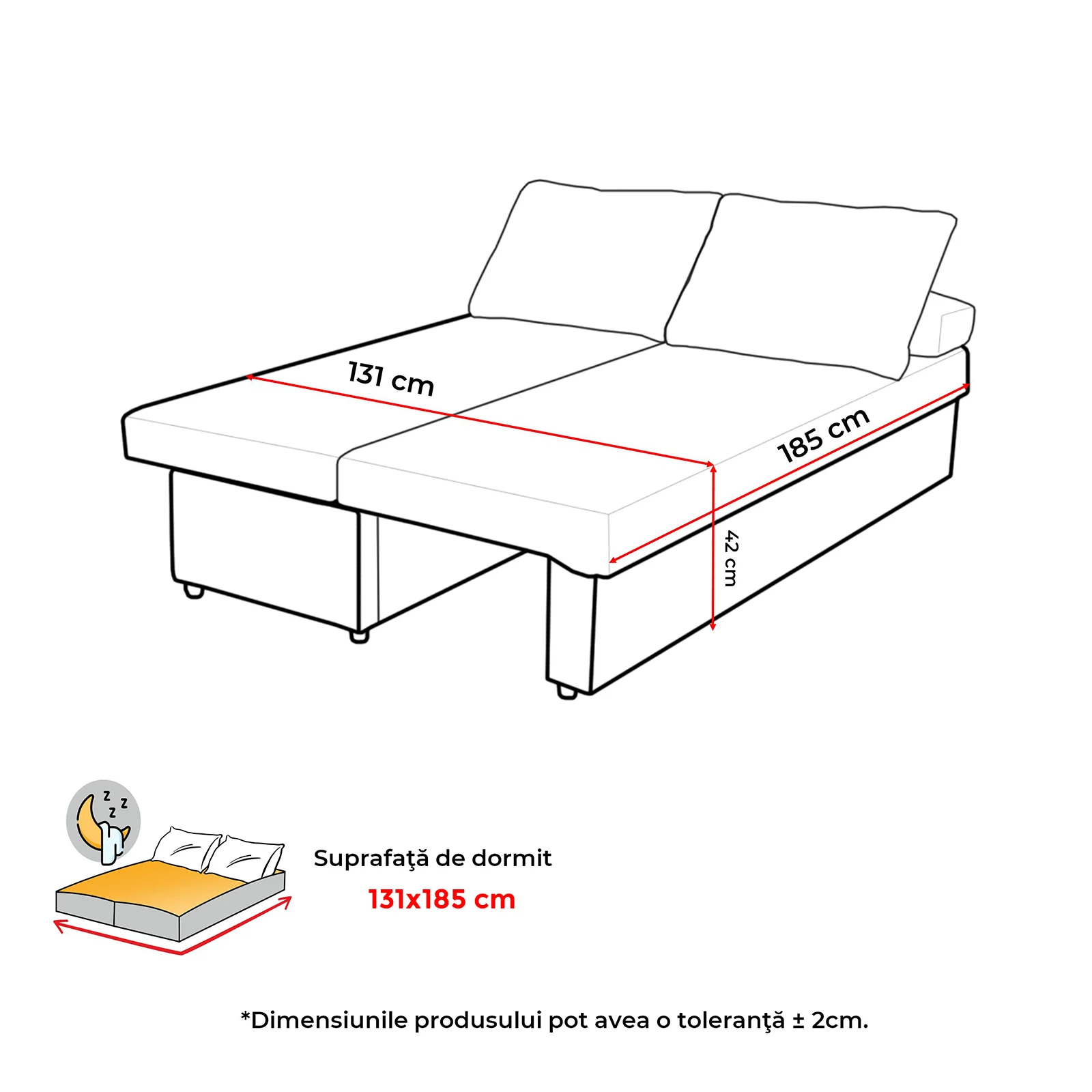 Canapea Leon, Bej inchis [6]