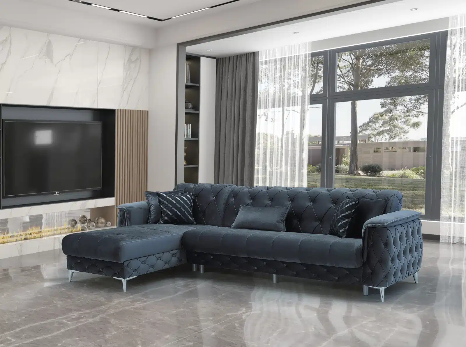 Coltare - Coltar extensibil Mini Cordoba, Gri