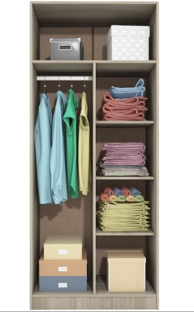 Dulap cu 3 usi Iris, 80 cm, Wenge [1]