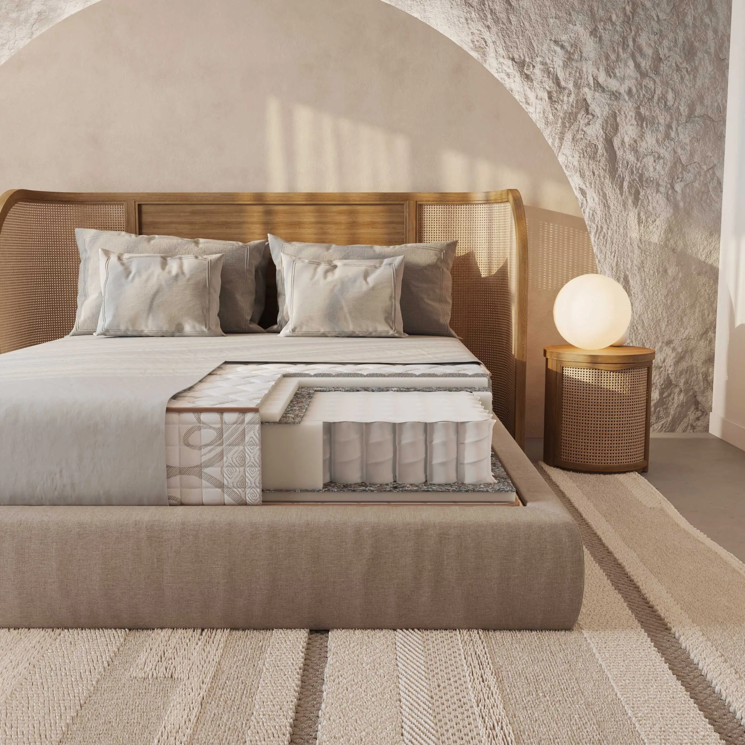 Saltele - Saltea cu arcuri individuale Eko Pocket, grosime 24 cm, 160x200 cm