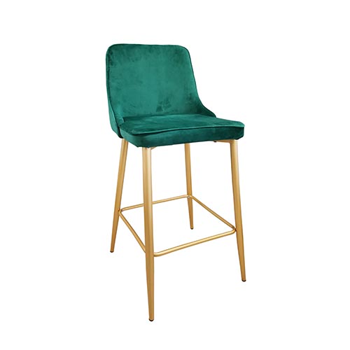 Catalog de produse - Scaun de Bar Clasic Green HLR 56+Gold Legs