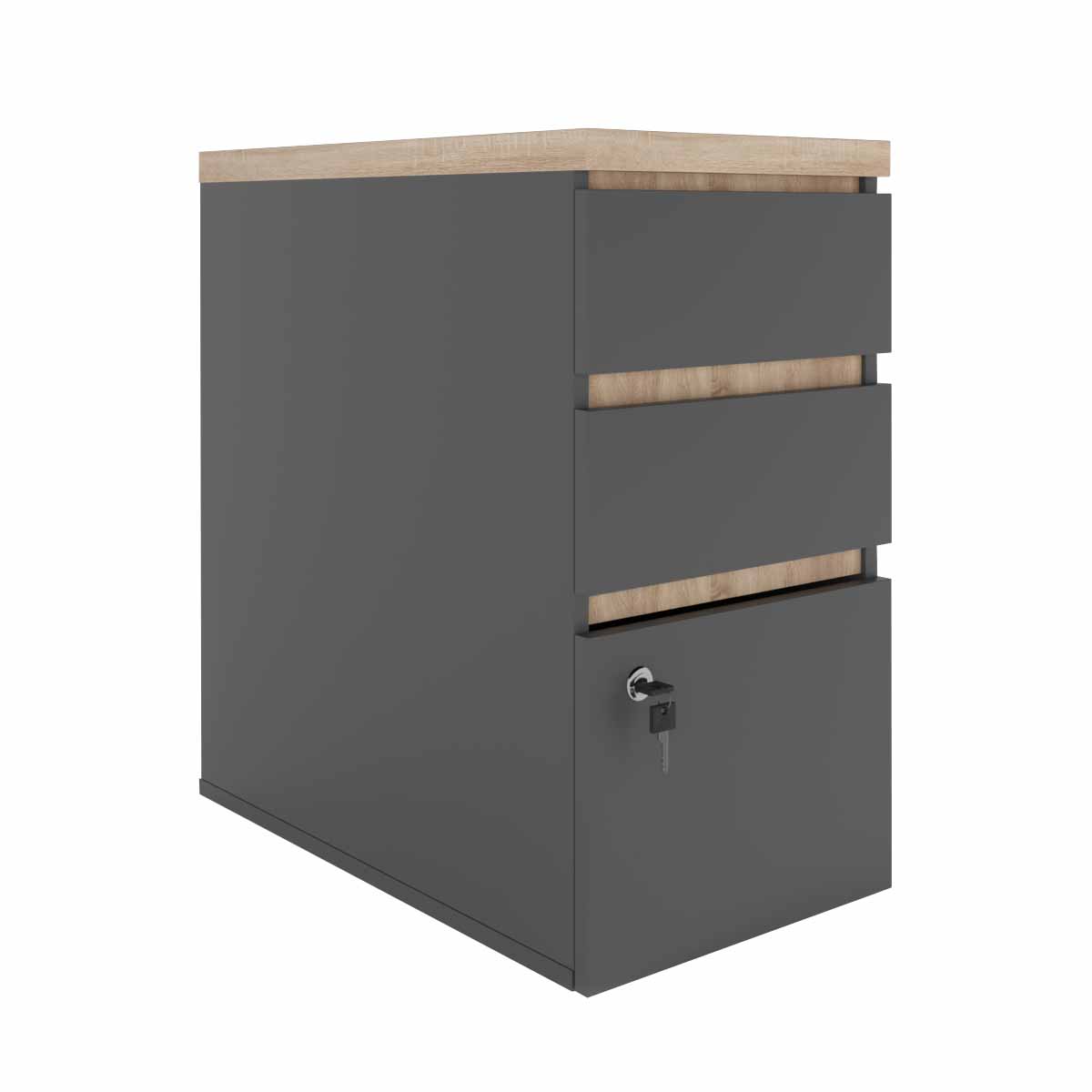Product Catalog - Urban Box Sonoma/Anthracite Chest of Drawers