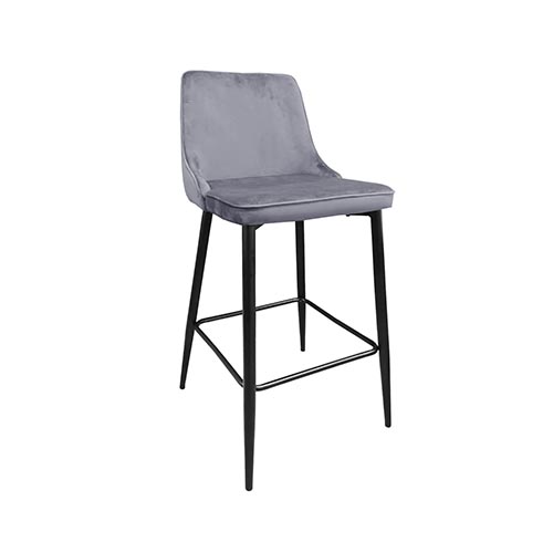 Catalog de produse - Scaun de bar Clasic Grey HLR 23 +Black Legs