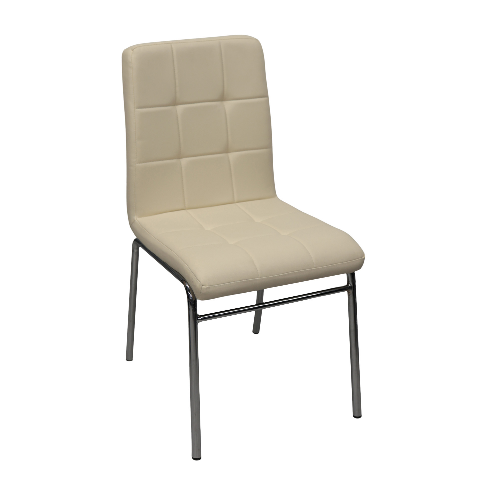 Product Catalog - Chair CL-06 White-Matte+Chrome Legs